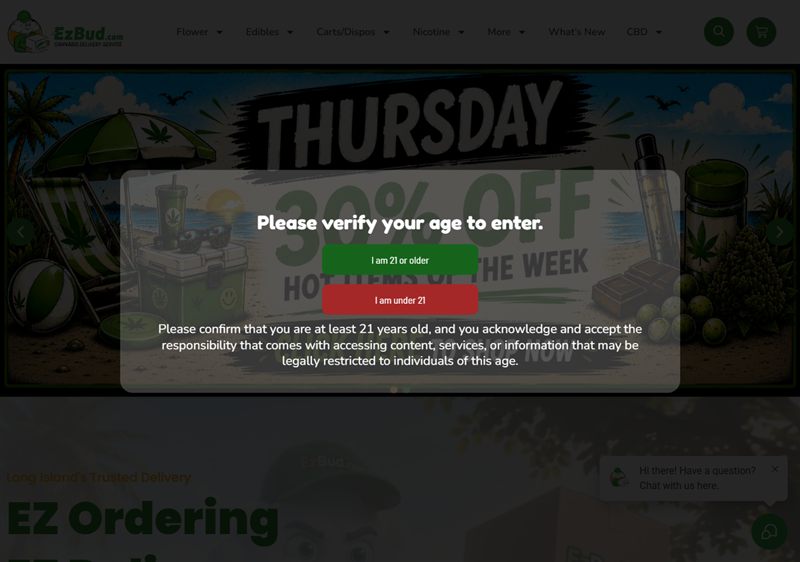 EZ Bud website, built and managed by Twin Shores Marketing