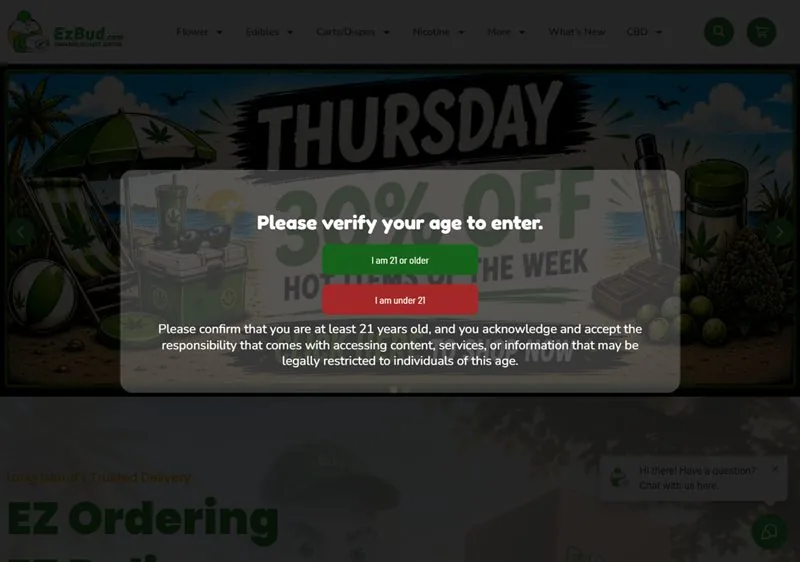 EZ Bud website, built and managed by Twin Shores Marketing